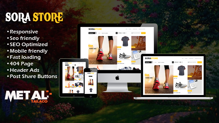 Sora Store Premium Responsive Blogger Template