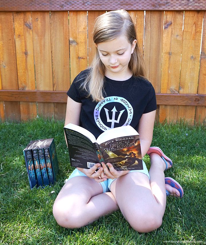 Percy Jackson Shirt with Percy Jackson Books