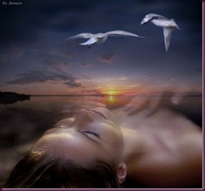 amor enamorada cara rostro amor cielo gaviotas aves_volando pajaros_volando cielo