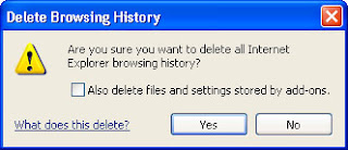 Delete browsing history