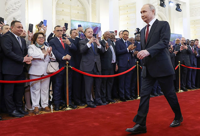 Putin sworn in for record fifth presidential term