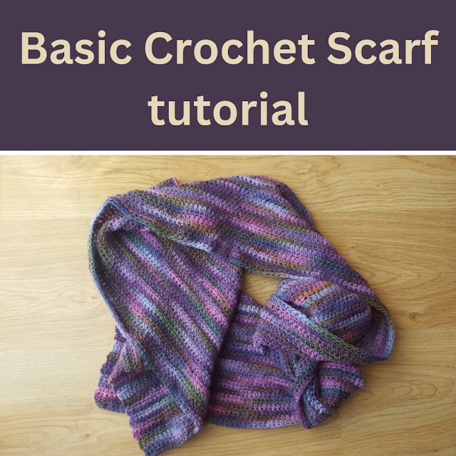 Basic crochet scarf tutorial