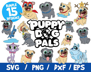 Puppy Dog Pals SVG Bundle, Disney SVG, Bingo SVG, Rolly Svg, Cricut, Vector, Cut File, Layered, Disney Kids, Puppy Dog Clipart, Dxf
