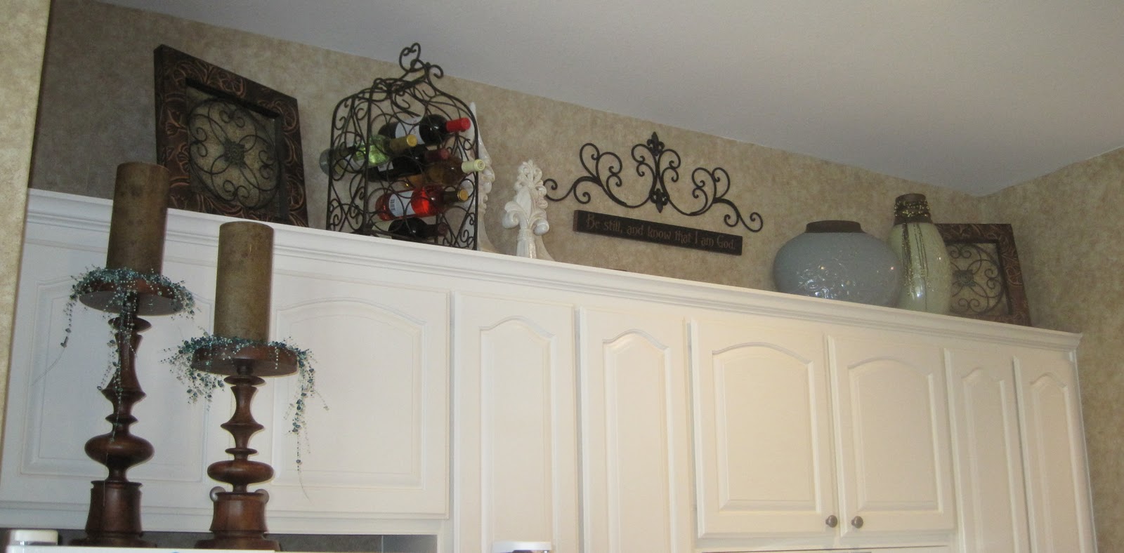 Decorating  above my cabinets  ideas  Kitchen  cabinet  