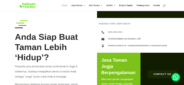 Tampak website GoGreen Garden, foto: screenshots