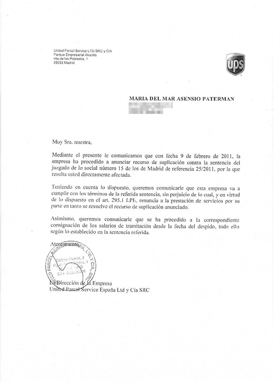 Blog de los/as trabajadores/as de UPS-Vallecas : 1/02/11 