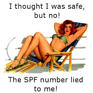 SPF containing make up