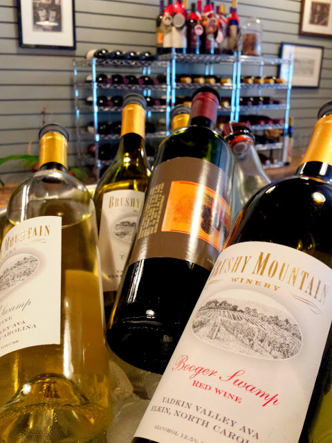 Wines at Brushy Mountain Vineyards are named after historic landmarks and places in the area. 