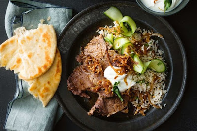 Slow-cooker Indian-style roast beef