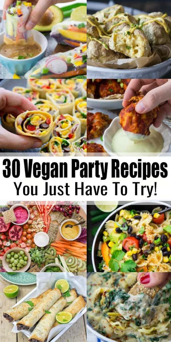 Now that Christmas is over and New Year’s Eve is just around the corner, it’s time for party recipes! These 30 amazing vegan party recipes are just perfect when you are invited to a party or hosting your own!