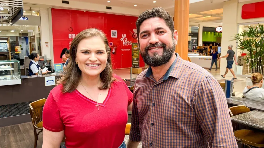Ex-deputada Marília Arraes com o ex-vereador Daniel Alves