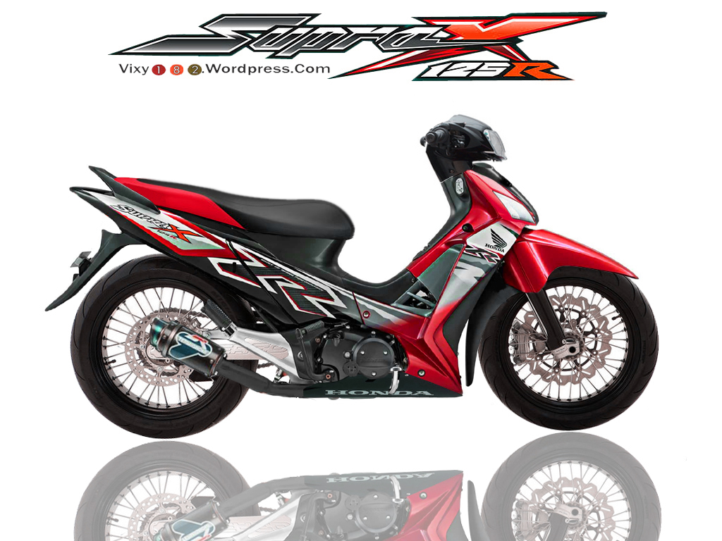 Download Modifikasi Motor Supra X 125 Tahun 2015 Terbaru Palm