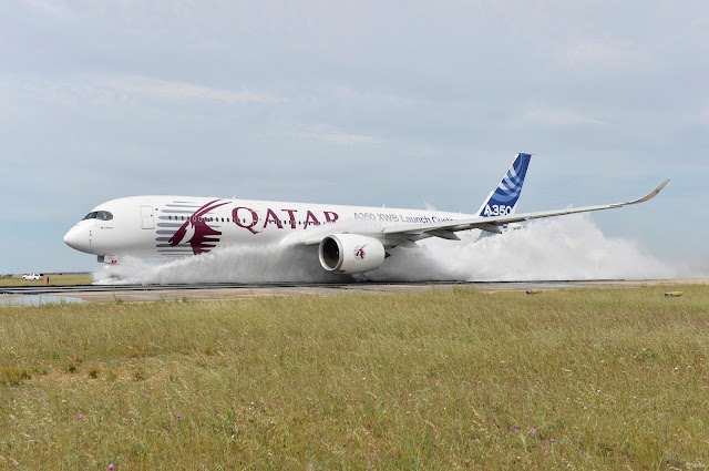 Airbus A350 During Water Ingestion Test