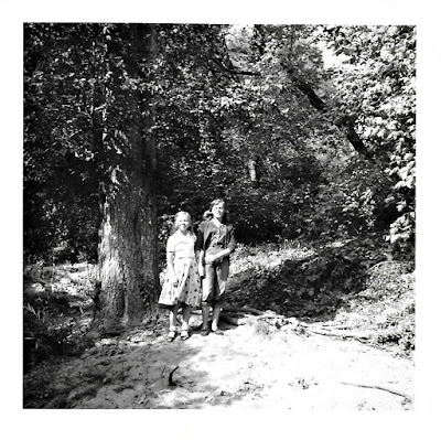 Lena Vasilev and Tanya Sarsfield in rural Marin County in the mid-1950's.