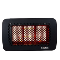 Bromic Heating Tungsten 300 Smart-Heat Gas 3 Burner Radiant Infrared Patio Heater, Natural Gas, 26000 BTU