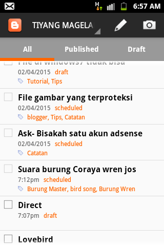 Cara menghilangkan notif Schedule di blogger Android