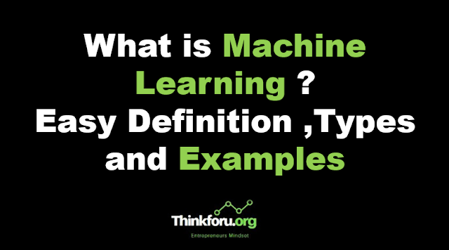 Cover Image of What is Machine Learning ? Easy Definition ,Types and Examples