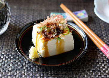 Tofu is one of the most common foods found in Japanese cuisine. Tofu itself is made from soybean juice with a very soft texture like pudding. The tofu is wrapped in special plastic so that the texture is not easily crushed.