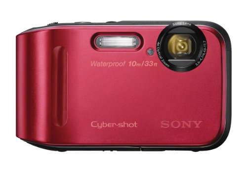 Sony DSC-TF1/R 16 MP Waterproof Digital Camera with 2.7-Inch LCD (Red)