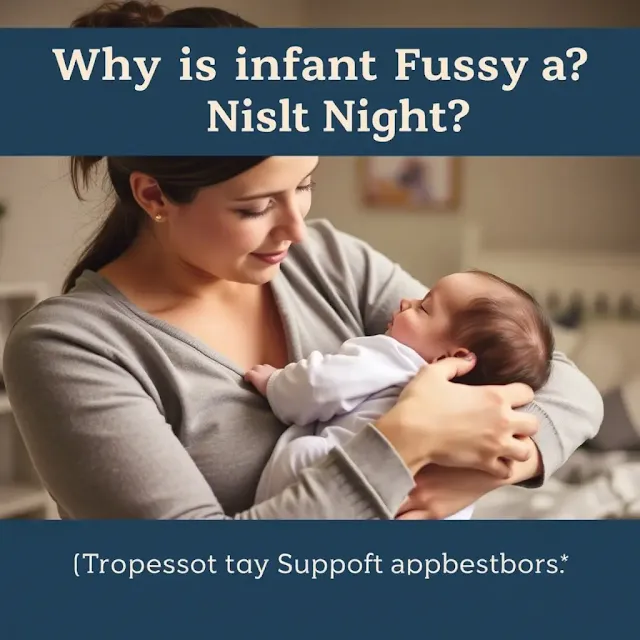 Why is infant fussy at night