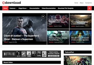 Video Download Blogger Template For Movies & Video Blogs - Responsive Blogger Template