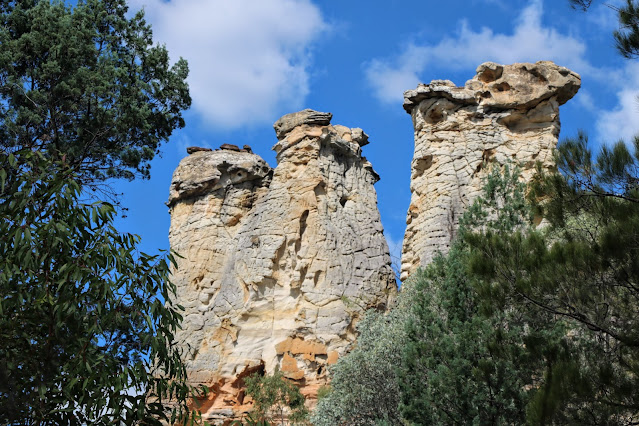 The Chimneys sandstone rock formation