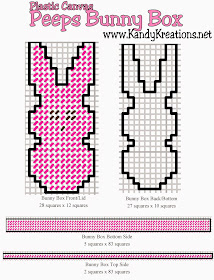 Plastic Canvas Easter Peeps Bunny Box Pattern by Kandy Kreations