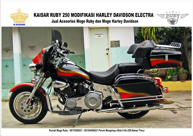 CLASSIC BIKERS SHOP HASIL MODIFIKASI MOTOR KAISAR RUBY 