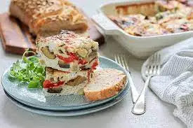 Vegetable Frittata with Whole Wheat Toast