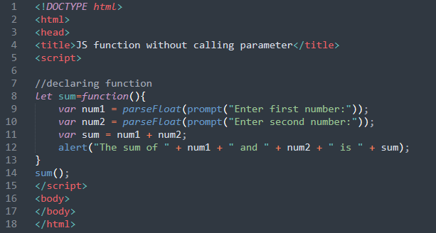 JavaScript function calling methods - Computer for SEE and NEB