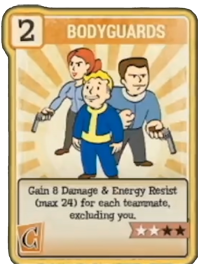 bodyguards perk card