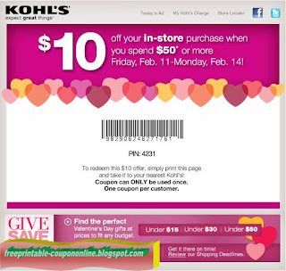 Free Printable Kohls Coupons