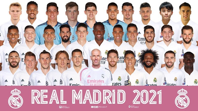 Skuad Pemain Real Madrid 2020/2021