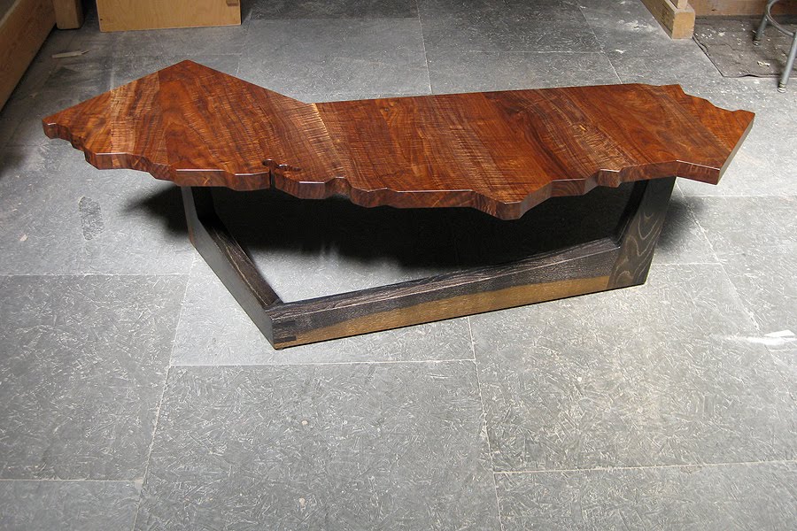 large oak coffee table