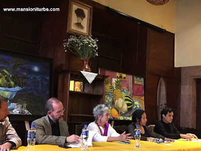 Presentation of the new book of Soledad Tafolla at Restaurante Doña Paca from Mansion Iturbe in Patzcuaro