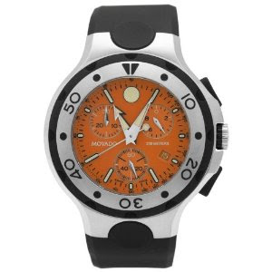 Movado Series 800 Black Thermoresin Strap Chronograph Men's 2600040 Watch