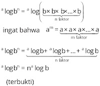 Pembuktian sifat-sifat logaritma