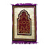 Purple Cream Gold Pointed Arch Prayer Rug