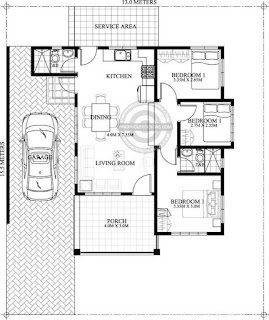 Three bedroom houses can be built in any design or style, so choose the house that fit your beautiful design and budget. Three-bedroom floor plans and layout with garage are very popular. Having three bedrooms makes this a great selection for all kinds of families. This is good for the families who want a place for their kids to stay when they visit. Take a look at these 5 new options for a three bedroom house floor plans and layout and you're sure to find out that would work for you.