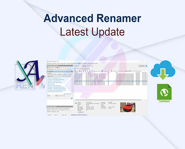Advanced Renamer Commercial 3.95 + Activator Latest Update
