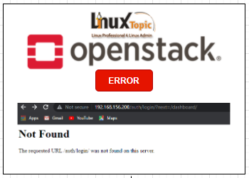 OpenStack Horizon - The requested URL "/auth/login/" was not found on this server | #linuxtopic