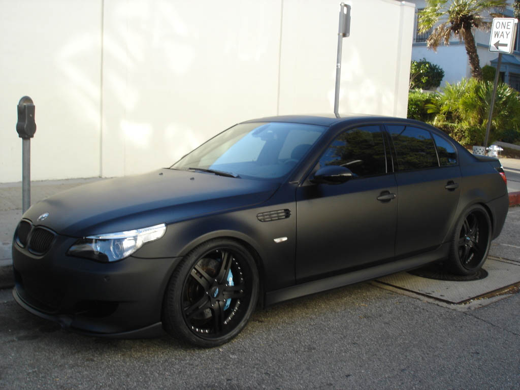 BMW Matte Black Car Paint