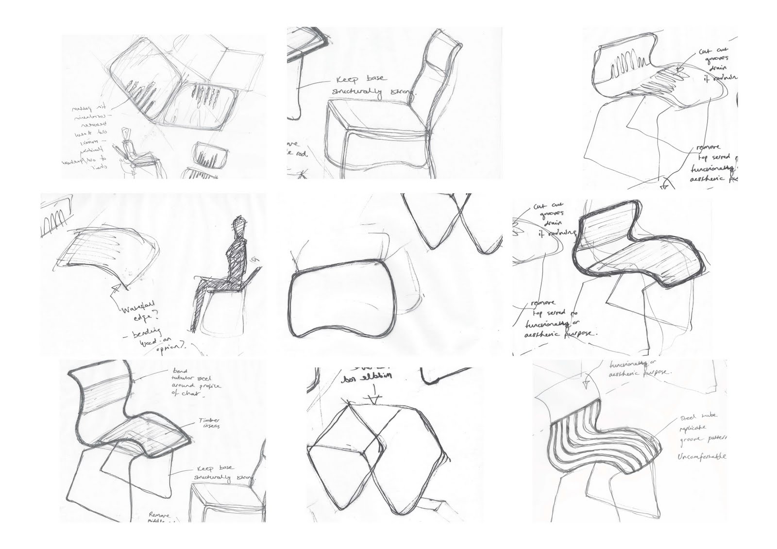 Furniture Design: Thumbnail Sketches