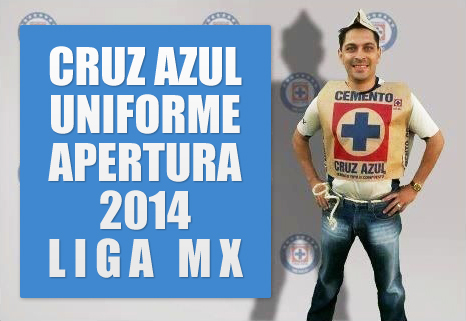 Uniforme del Cruz Azul para el torneo Apertura 2014 de la Liga MX del futbol mexicano | Ximinia