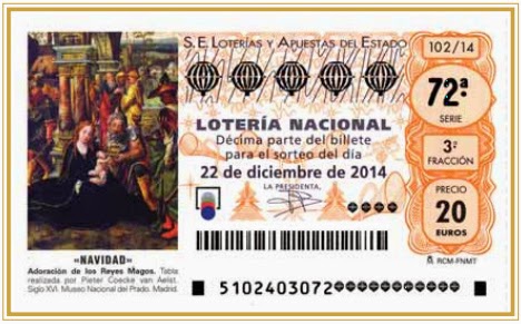 Sorteo de Navidad 2014 décimo lotería