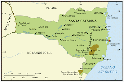 Santa Catarina Mapa da Cidade