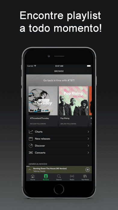 Spotify MOD iOS Premium v8.4.18 IPA - Ouça Músicas Grátis - Android Tunado