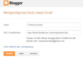 Ikuti lewat email