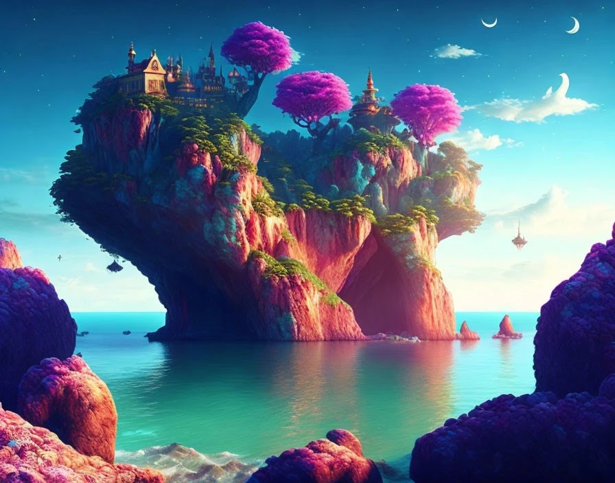 The Mysterious Island of the Unicorns kids short story