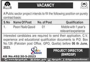 Public Sector Project Naib Qasid Jobs 2023 Advertisement